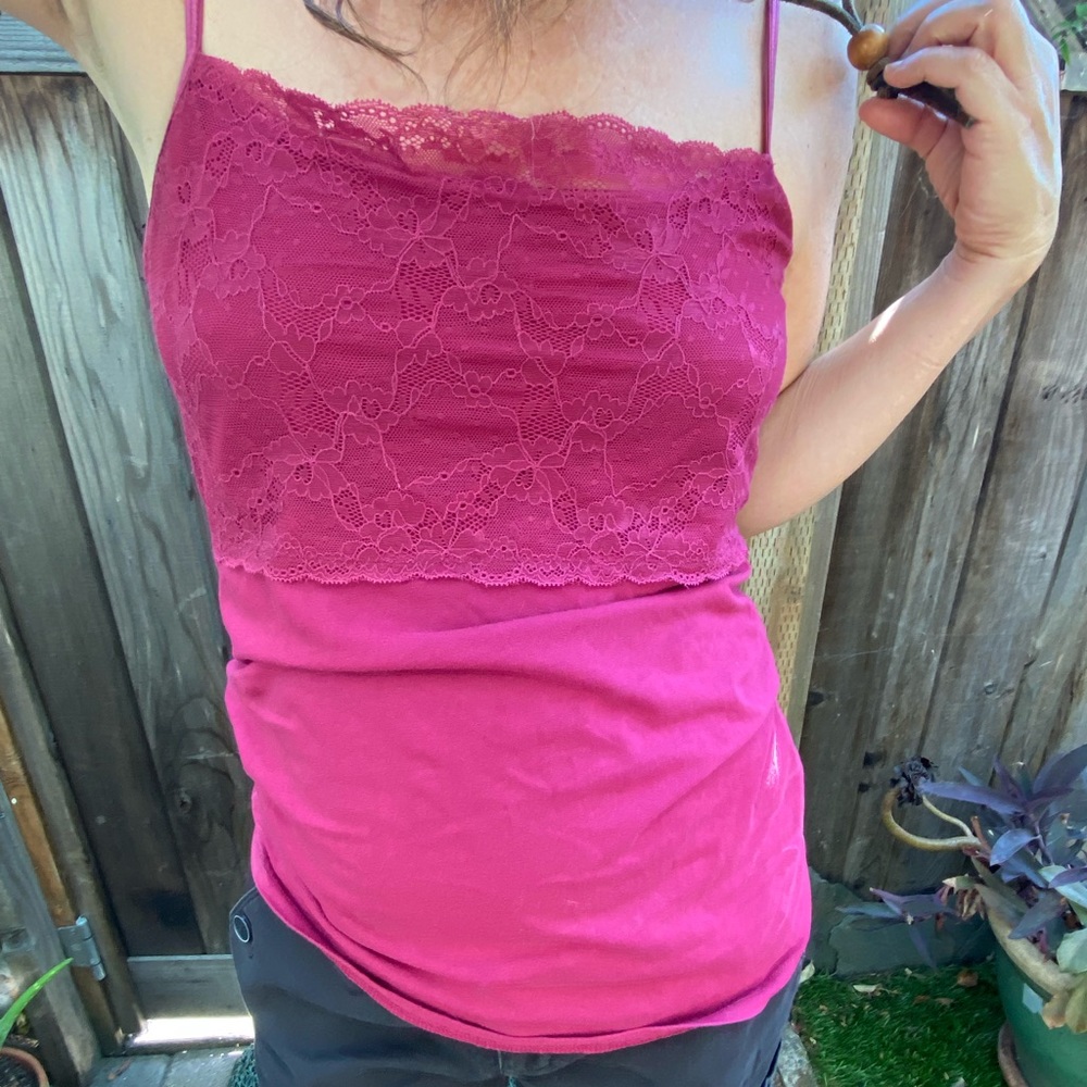 Red Lace Camisole